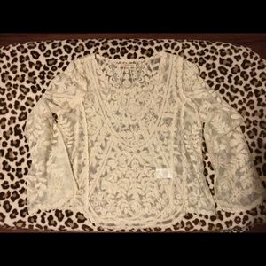 Ladies lace overlay blouse L/XL